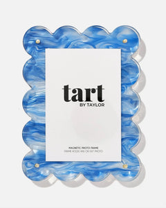 Blue Marbled Acrylic Picture Frame Tart By Taylor