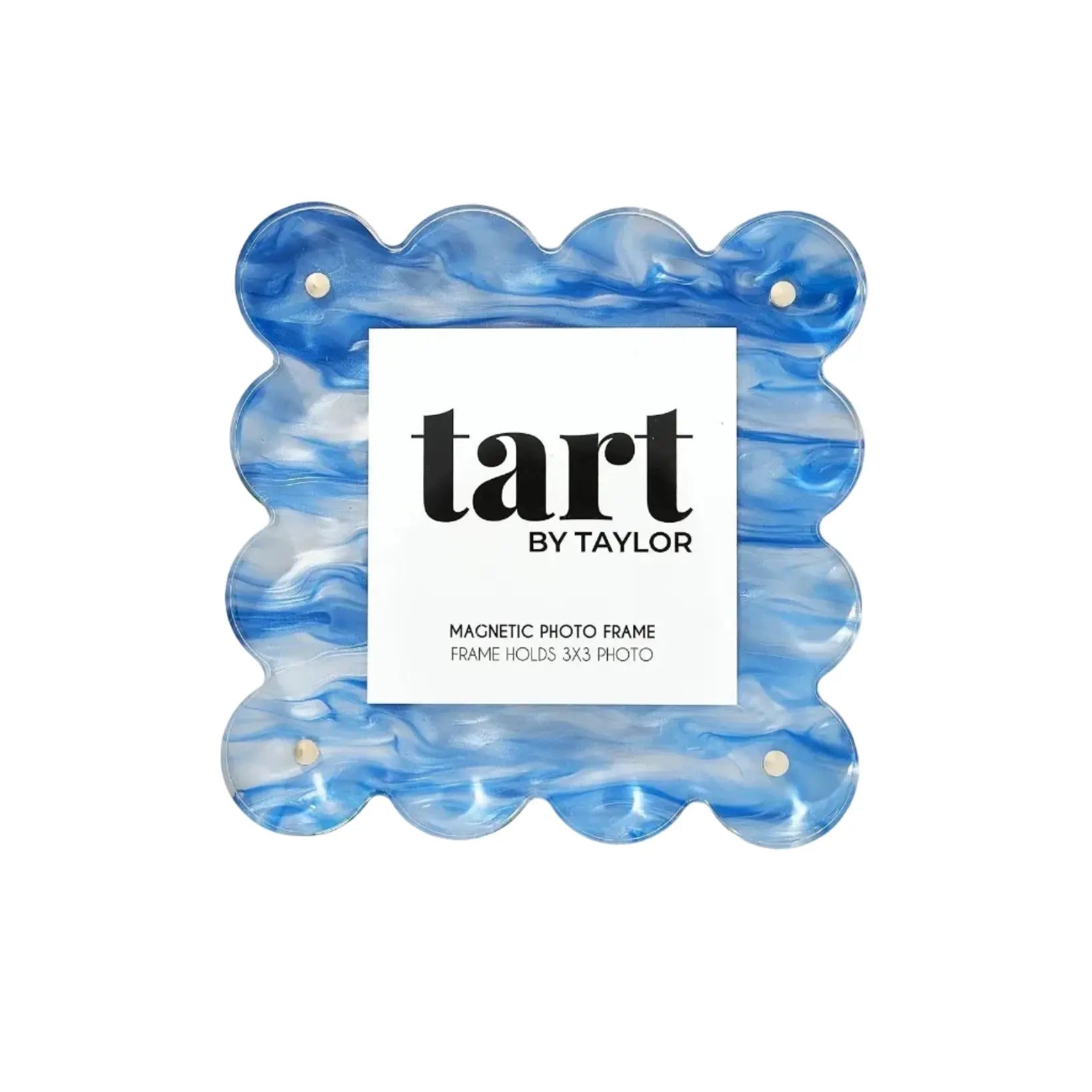 Blue Marbled Acrylic Picture Frame Tart By Taylor