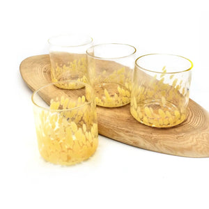 Butter Spotted Rocks Glass Kathleen Andersen Art