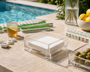 Cocktail Napkin Holder with Cube Feet Maven Home