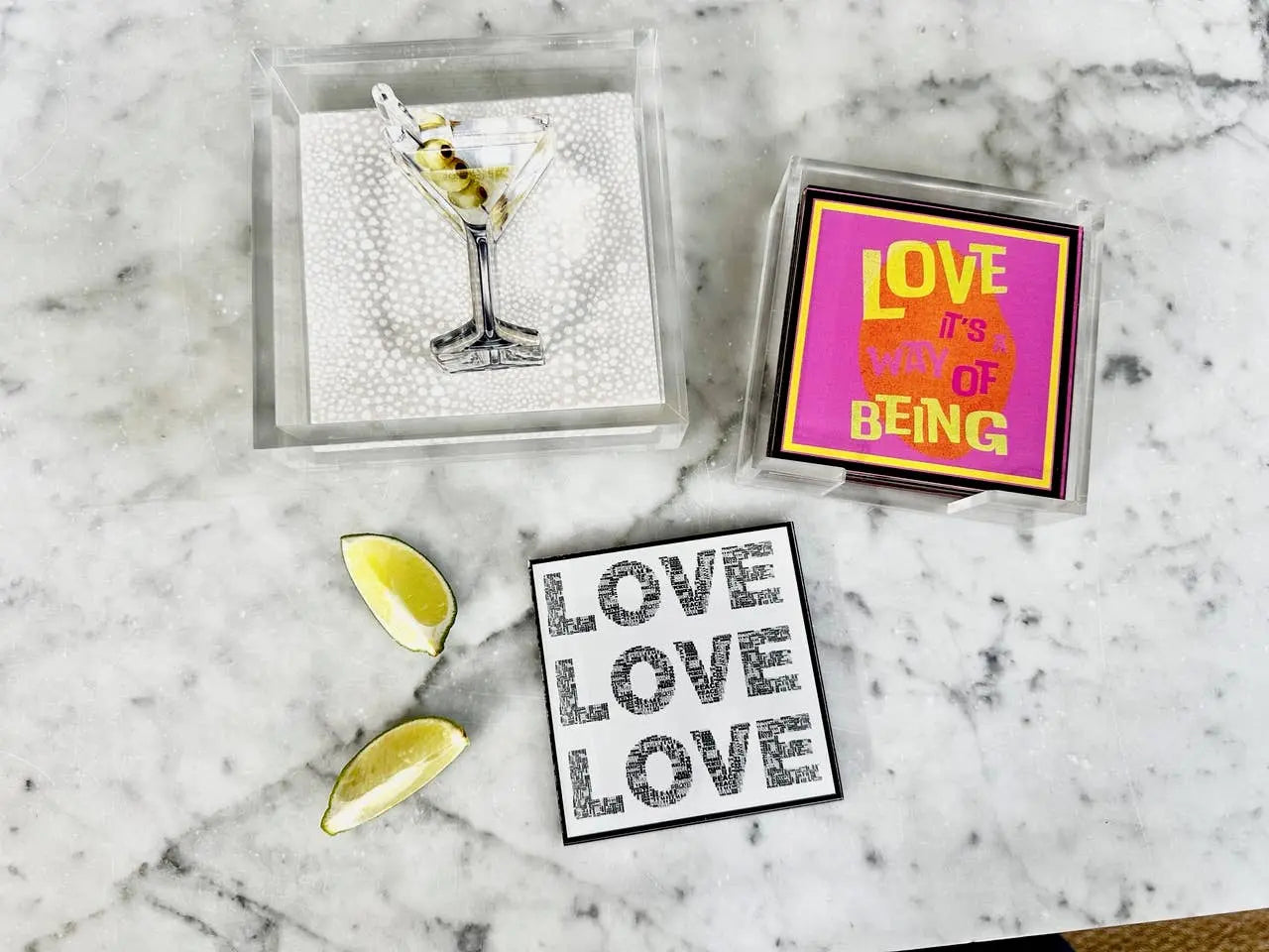 Acrylic Napkin Weight, Martini Maven Home