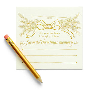 Christmas Interactive Place Cards Color Box Designs & Letterpress