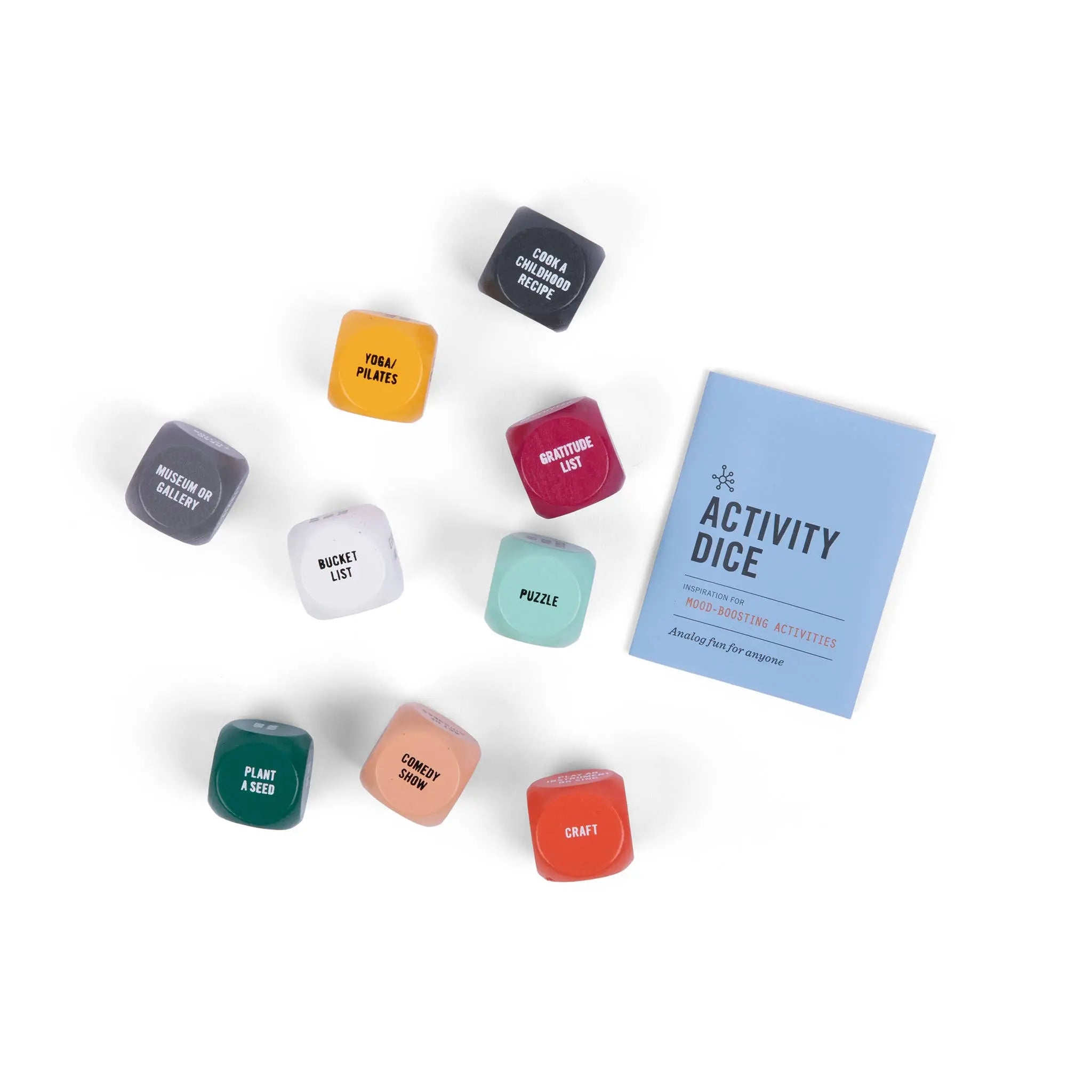 Activity Dice - Inspiration for Mood-boosting Activities Two Tumbleweeds