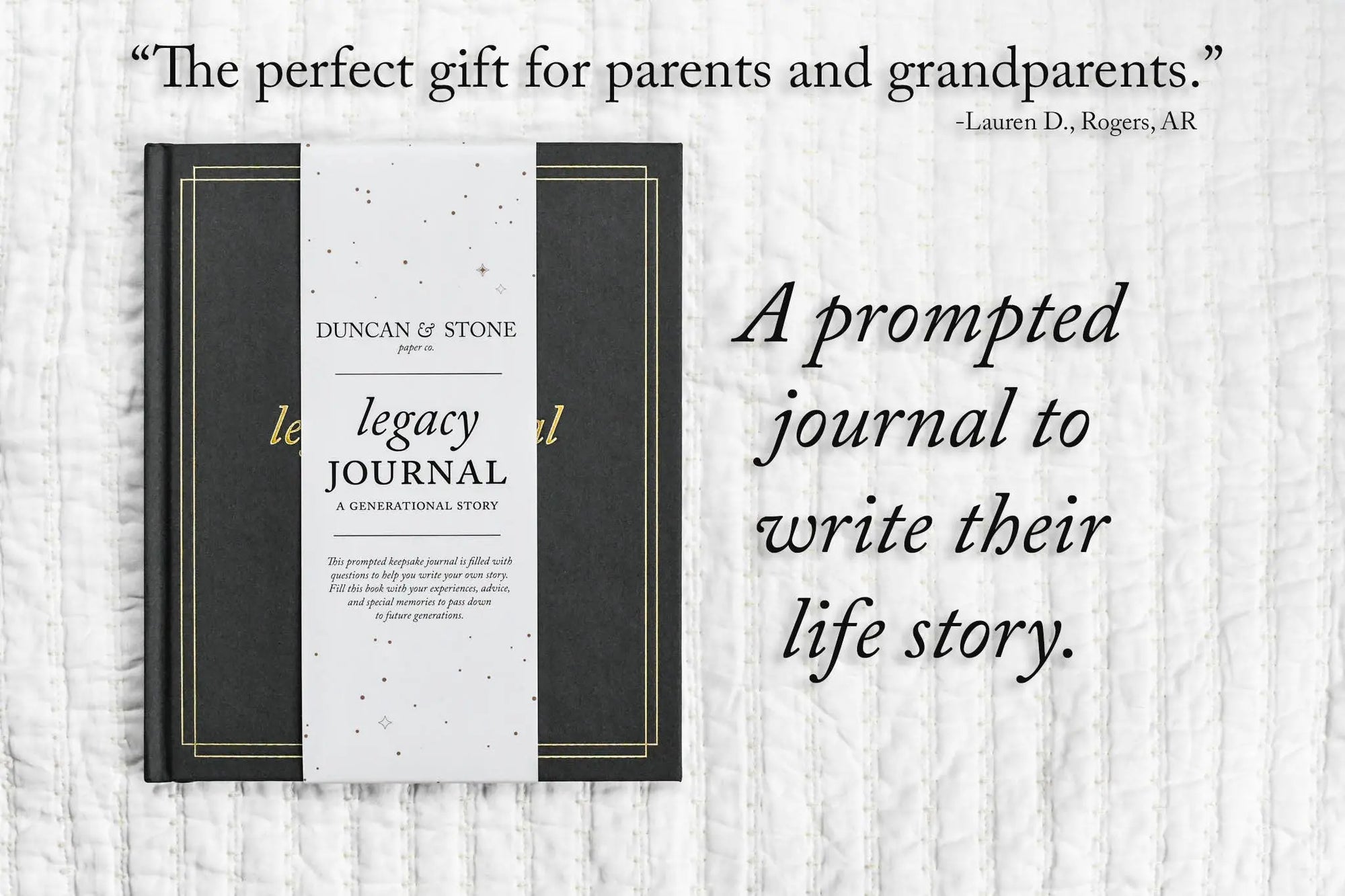 Legacy Journal: A Family Keepsake Book | Christmast Gift: Ivory Duncan & Stone Paper Co.