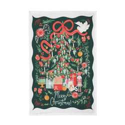 Merry Christmas Tree Tea Towel One & Only Paper