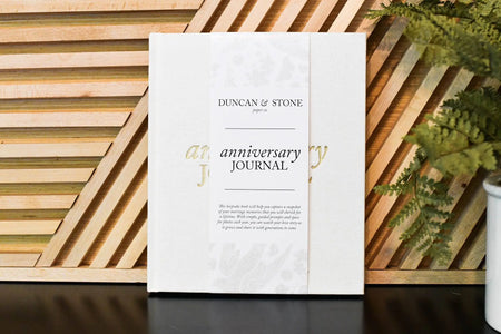 Anniversary Journal | Wedding Book | Gift for Wife or Spouse: Ivory Duncan & Stone Paper Co.