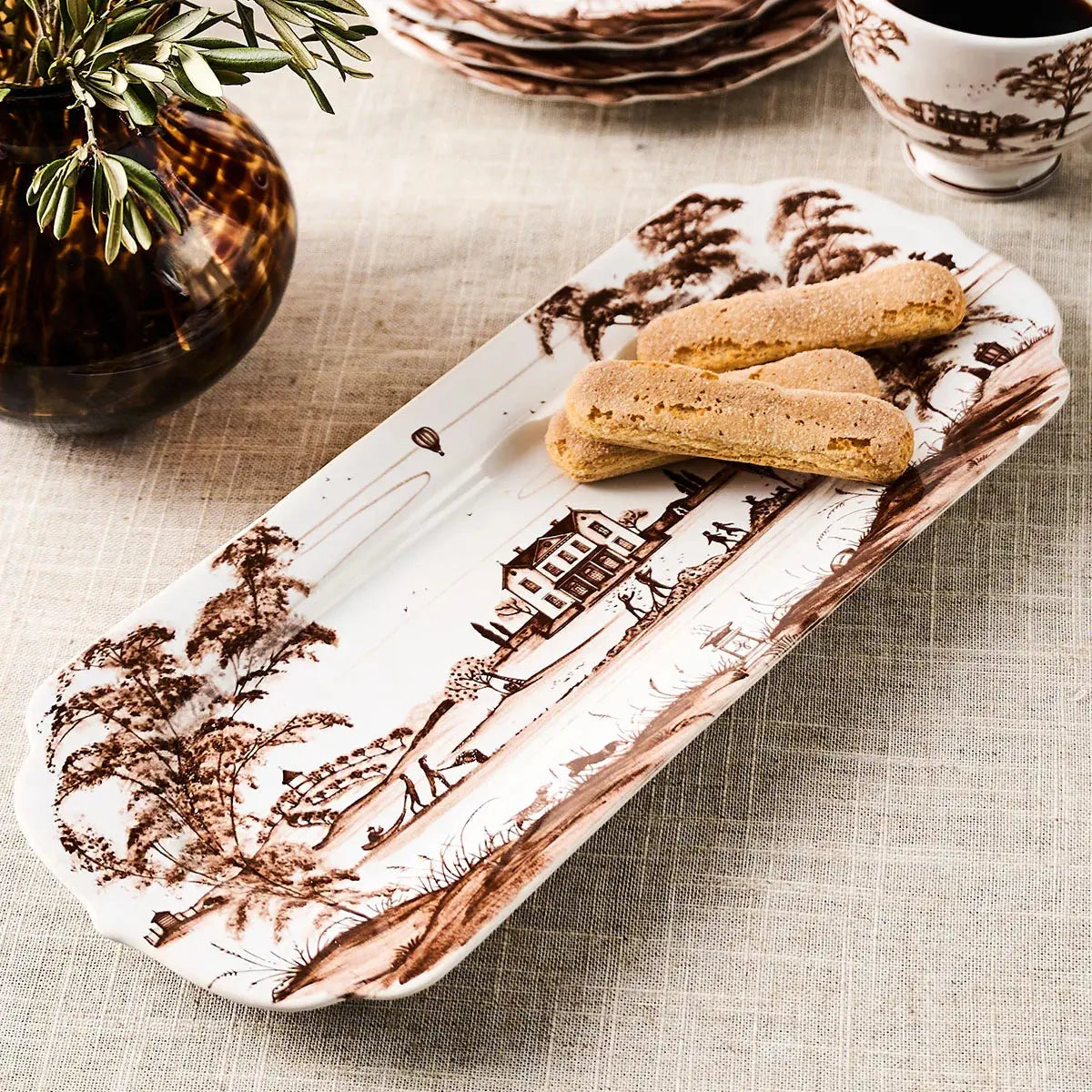 Country Estate Harvest 15" Hostess Tray - Sepia Juliska