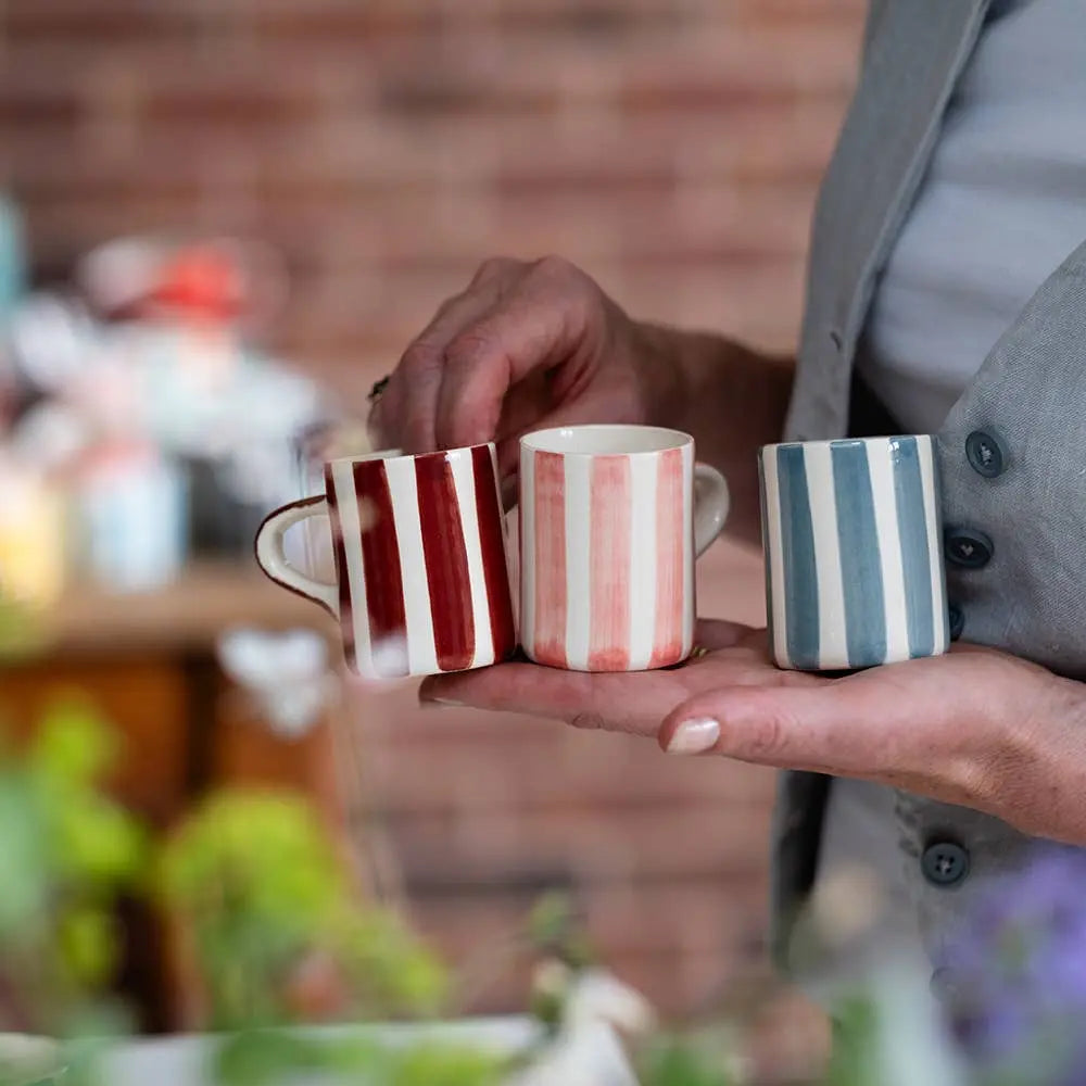 Handmade & Painted Musango Espresso in Candy Stripes: Rose Musango