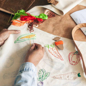 Stitch Your Vegetables Apron Chasing Threads