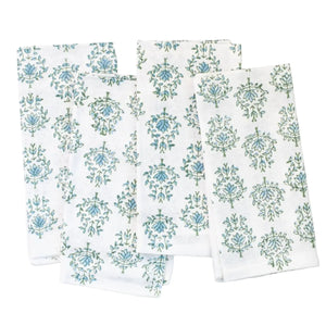 Lotus Sage + Uniform Blue Dinner Napkins - Home for Entertaining