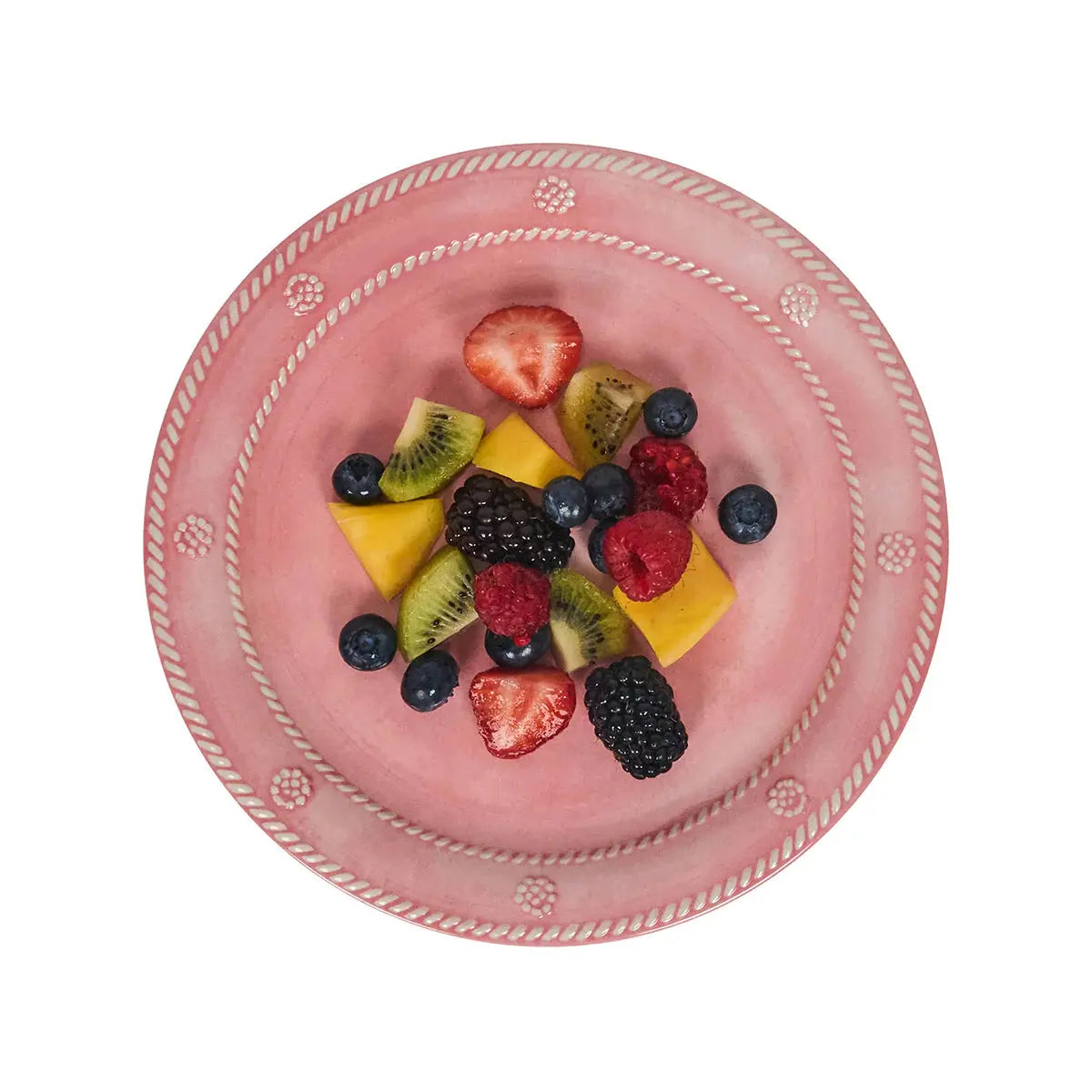 Juliska Berry & Thread Melamine Dessert and Salad Plate in Coral Juliska