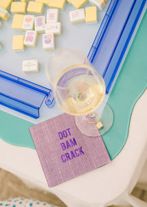 Dot Bam Crack Disposable Cocktail Napkins–Mahjong Game Night No Reservations