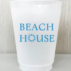 Beach House Cups Lined Design
