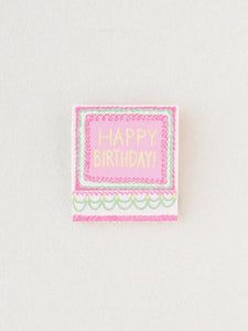 Happy Birthday Vintage Cake Printed 10 Stem Matchbooks One & Only Paper