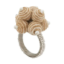 Spiral Ball Napkin Ring Saro