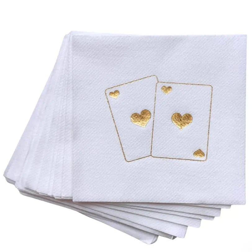 Cloth-Like Cocktail Napkins Lined Design