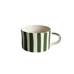 Mug in Candy Stripe: Moss Green Musango