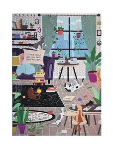 Texting Cats Puzzle - Home for Entertaining