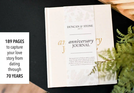 Anniversary Journal | Wedding Book | Gift for Wife or Spouse: Ivory Duncan & Stone Paper Co.