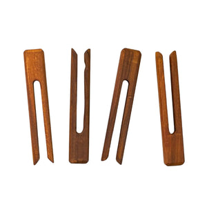 Hand Carved Wooden Clothespin Napkin Holder - Home for Entertaining