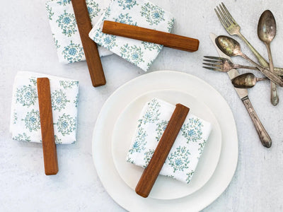 Hand Carved Wooden Clothespin Napkin Holder - Home for Entertaining