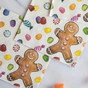 Gingerbread Cocktail Napkins Hester & Cook