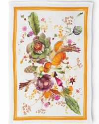 Garden Orange Kitchen Towel Tessitura Toscana Telerie