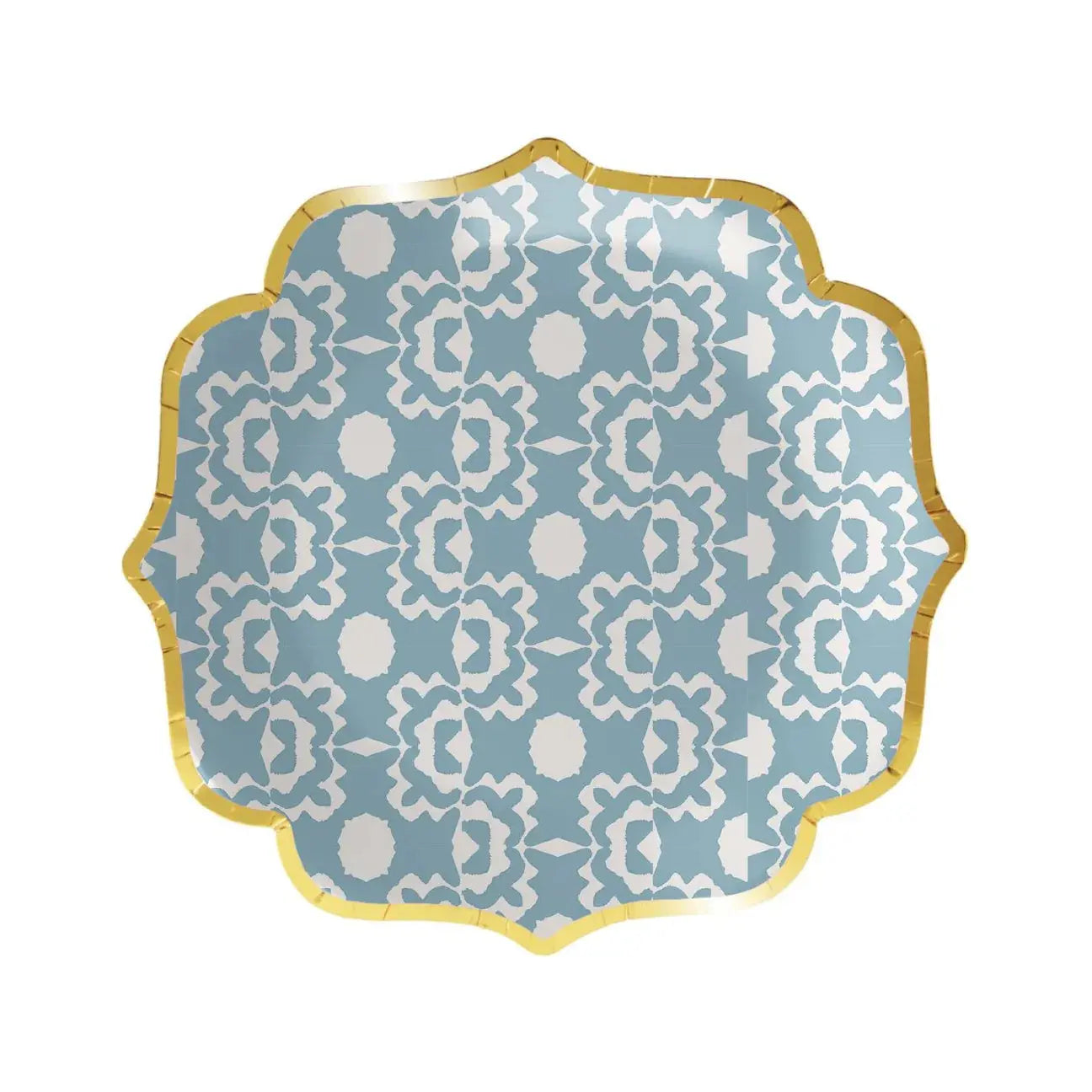 Aspen French Blue Cocktail Plates Laura Park
