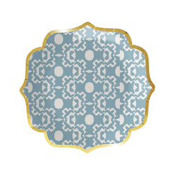Aspen French Blue Cocktail Plates Laura Park