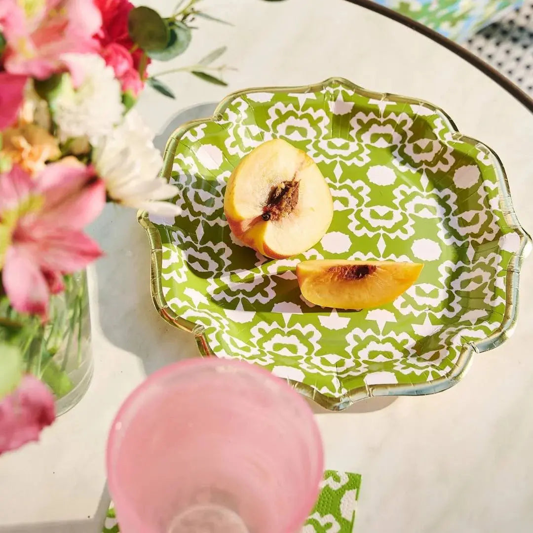 Aspen Green Cocktail Plates Laura Park