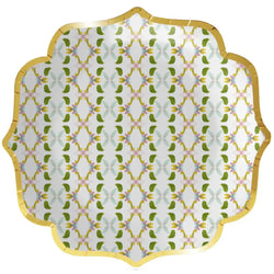 Dogwood Scalloped Dinner Paper Plates Laura Park