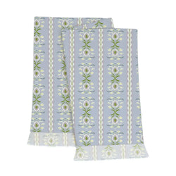 Rosemary Stripe Lavender Throw Blanket Laura Park