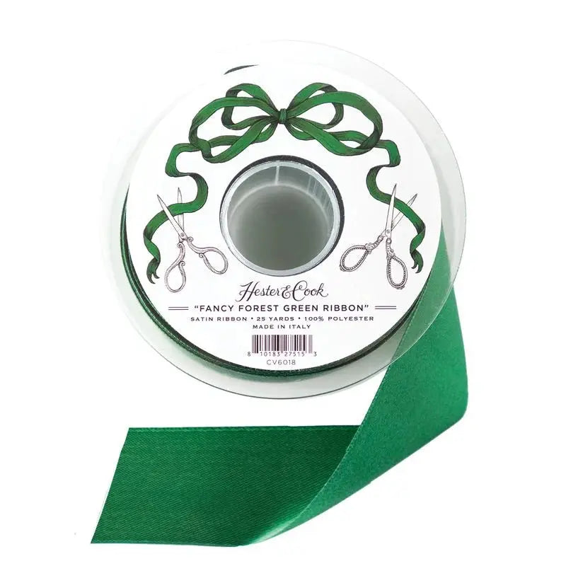 Fancy Forest Green Ribbon Hester & Cook