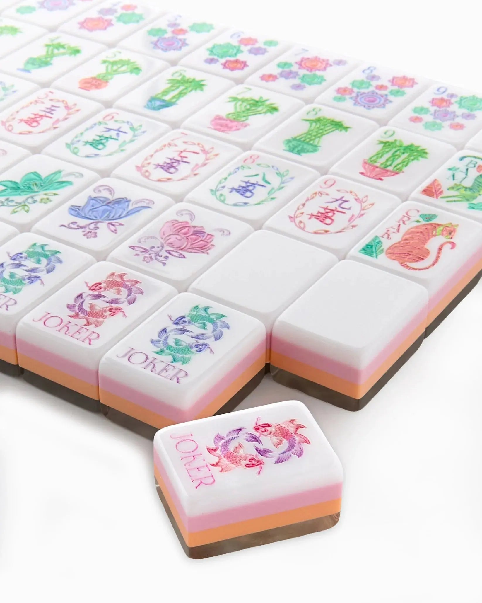 Oh My Mahjong Pearlescent Mahjong Tiles - Home for Entertaining