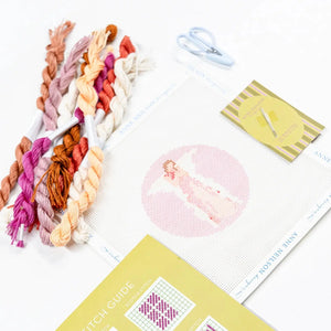 Pink Angel Beginner Needlepoint Kit Anne Neilson Home