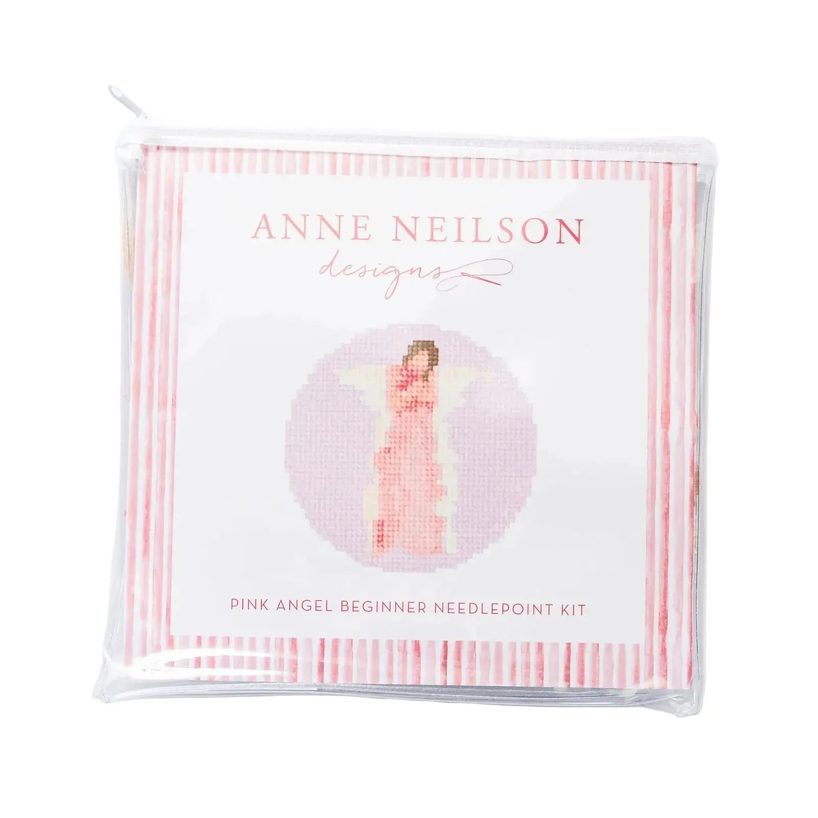 Pink Angel Beginner Needlepoint Kit Anne Neilson Home