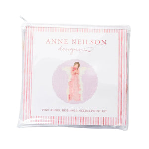 Pink Angel Beginner Needlepoint Kit Anne Neilson Home