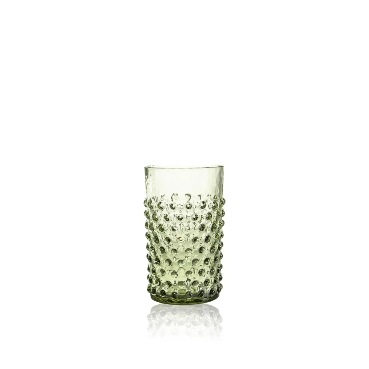 Olive Green Hobnail Tumblers