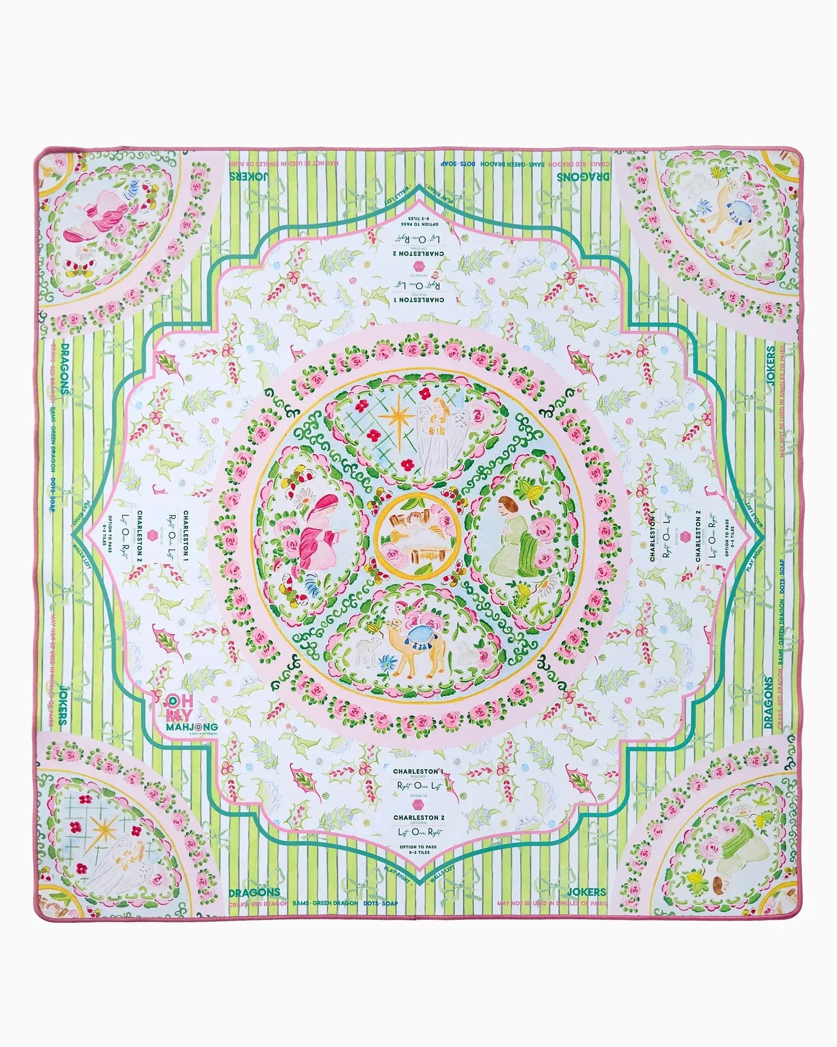 Oh My Mahjong Silent Night Mahjong Mat Oh My Mahjong