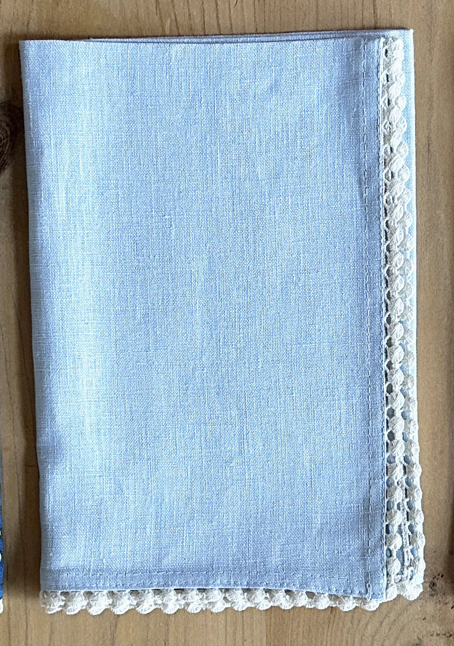 Linen Napkins with Crochet Edge Holly Stuart Designs