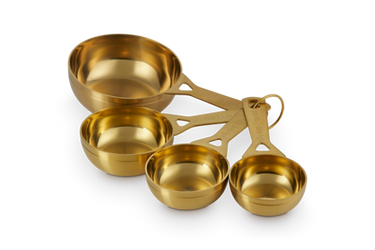 Le Creuset Set of 4 Measuring Cups - Gold Le Creuset