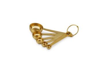 Le Creuset Set of 5 Measuring Spoons - Gold Le Creuset