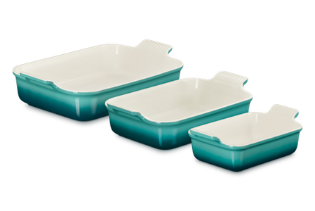 Le Creuset Set of 3 Heritage Rectangular Dishes Le Creuset