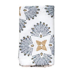 Peacock Paradise Midnight + Chai Table Runner - Home for Entertaining