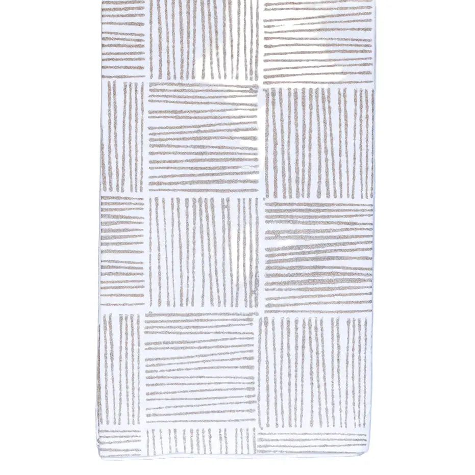 Striped Gold Tea Towel - Home for Entertaining