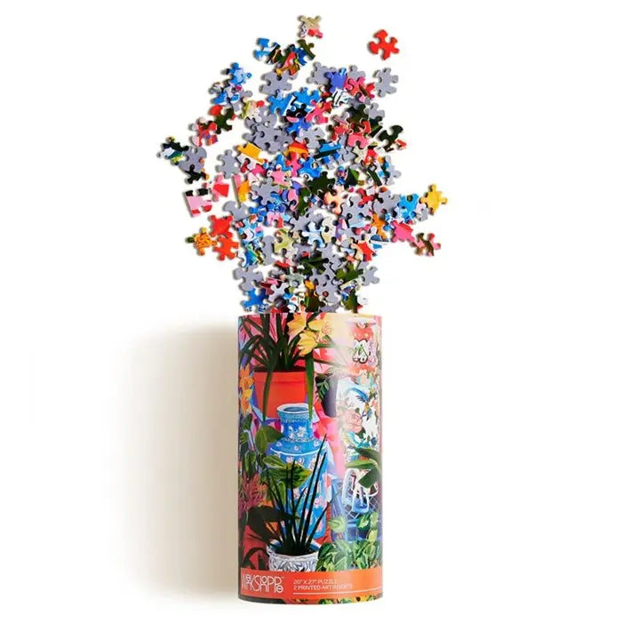 Tropical Vases Floral Still Life 1000 Piece Puzzle Werkshoppe