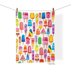 Popsicle Party Tea Towel Werkshoppe bright colorful popsicles