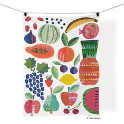 Fruit Stand Tea Towel Werkshoppe original art