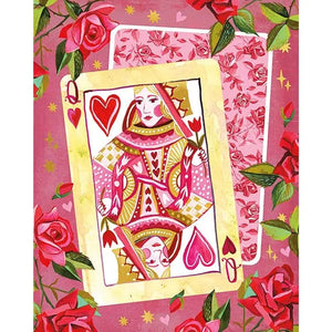 queen of hearts pink and rose puzzle