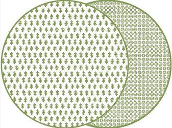 Agra Round Double-Sided Placemat Holly Stuart Designs